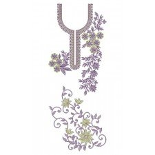 Mexican Chain Stitch Dress Embroidery Design 23283