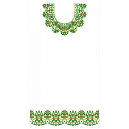 Latest Dress Embroidery Design 23328