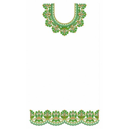 Latest Dress Embroidery Design 23328