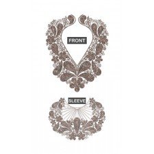 Macedonian Sleeve And Neck Cording Embroidery Design 23588