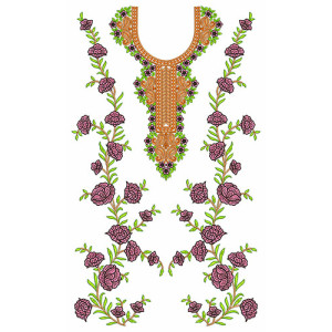 Traditional Mango With Flower In Dress Design 23651