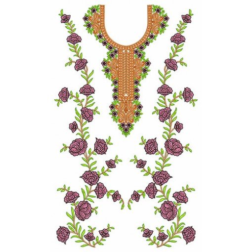 Traditional Mango With Flower In Dress Design 23651