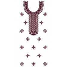 Dashing Dress Embroidery Design 23799