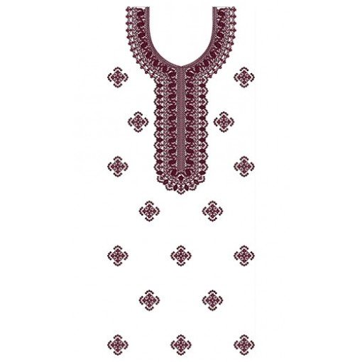Dashing Dress Embroidery Design 23799