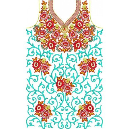 Hartnell | Jalabiya | Kurti | Tunic Fully Embroidery Design