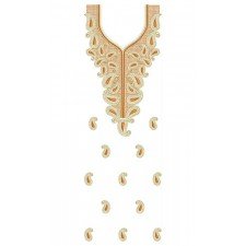 Different Mango Design In Dress Embroidery 24017