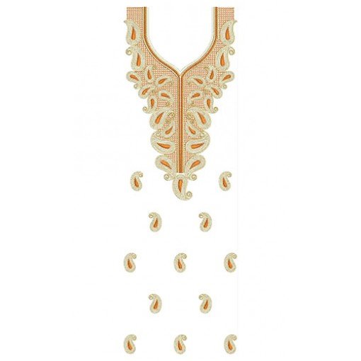 Different Mango Design In Dress Embroidery 24017