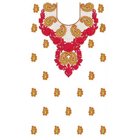 Charming Paisley Vibrant Thread Matching Tunic Kurti Dress Design