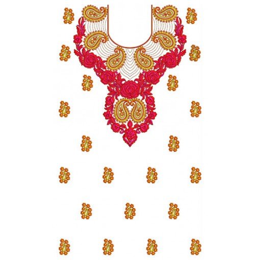 Charming Paisley Vibrant Thread Matching Tunic Kurti Dress Design