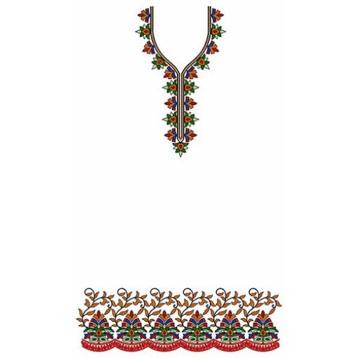 Prominent Dress Design In Embroidery 24107