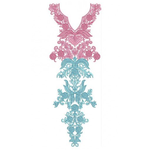 Dainty Dress Design In Embroidery 24138