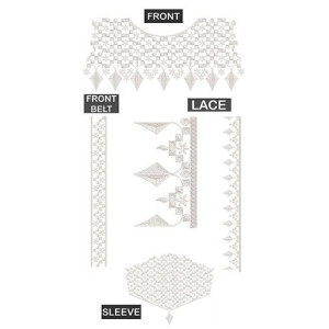 Entrancing Cording Dress Design In Embroidery 25946