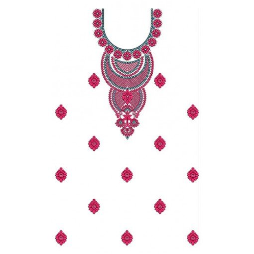Astonishing Design In Dress Embroidery 24420