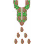 Eye-catching Paisley Floral Dress Embroidery Design