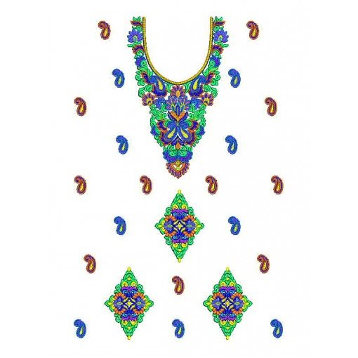 Art East Style Women Clothing Embroidery Design 25211