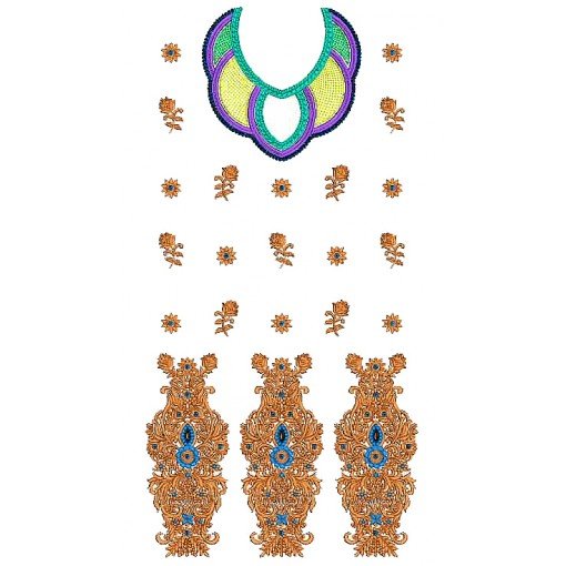 Wonderful Embroidery Dress Design 25220