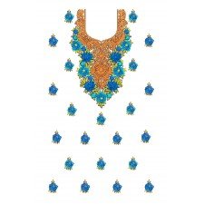 Fascinating Sweetheart Dress Embroidery Design 25221