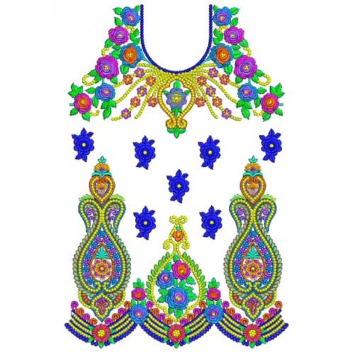 Ukrainian | Mexican Hand Embroidery Dress Design 25222