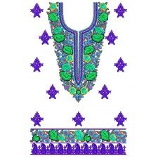 Bib Dresses Pattern Embroidery Design 25225