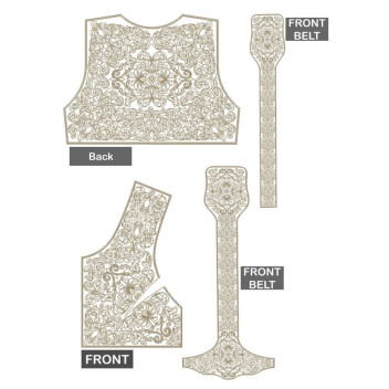 Macedonian Caftan Embroidery Design 25947