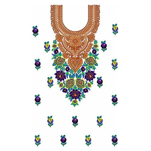 Fashion Khaleeji Dress Embroidery Design