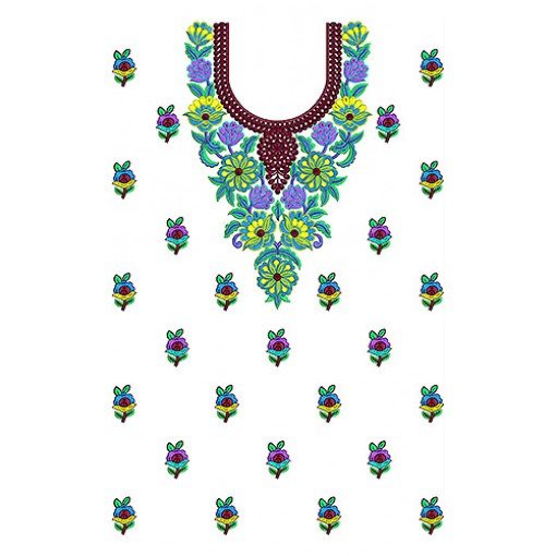 Women Khaleeji Dress Embroidery Design