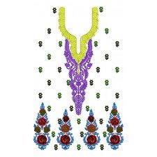 Long Neck Jalabiya Dress Embroidery Design