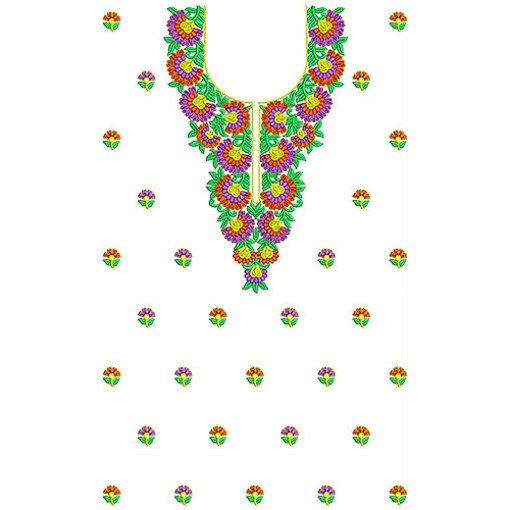 Elegance Algerian Clothing | Neck Embroidery Design
