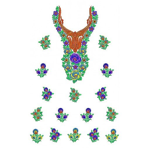 Fine ART Roses Patch | Dress Embroidery Design