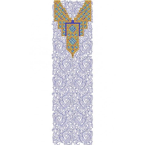Algerian Fashion Embroidery Dress Design
