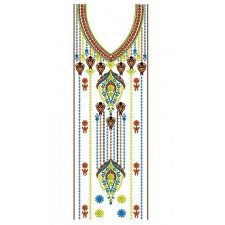 Arabian Embroidery Dress Design