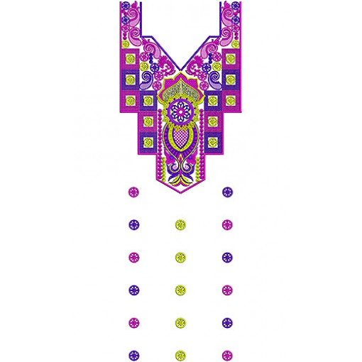 Karachi Embroidery Style Dress Design