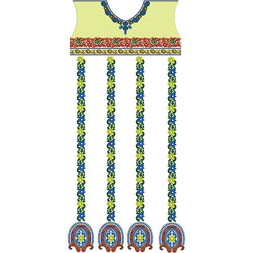 Polka Dot Dress Embroidery Design