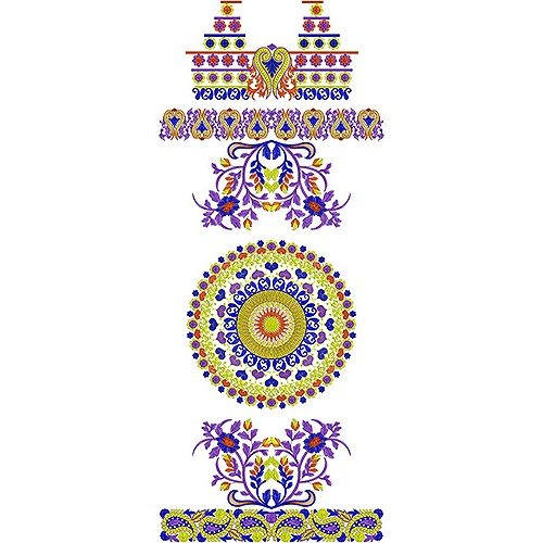 Pakistani Bridal Embroidery Designs 4027 