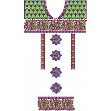 Pakistani Botique Long Dress Embroidery Design