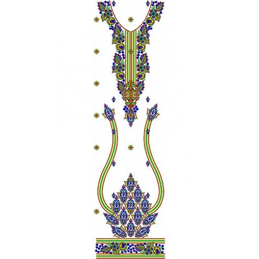 Vest Dress Designer Embroidery Design