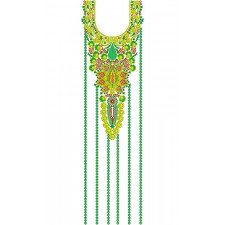 Tunisian Fashion Dress Embroidery Design
