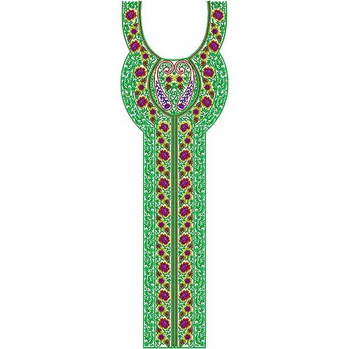 Newly Arrival Algerian Long Neck Embroidery Design