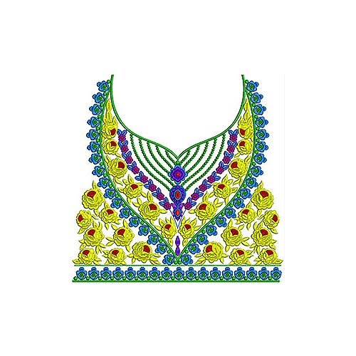 Latest Fashion Women's Party Dress Embroidery Design