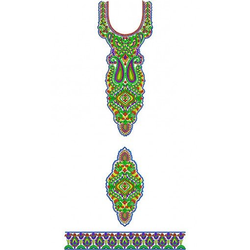 Spring Bloom Floral Top Dresses Embroidery Design