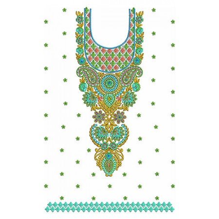 Uzbekistan Cutwork Dress Embroidery Design