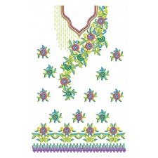 4771 Snowflake Embroidery Pattern Dress Design