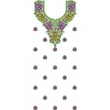 4775 Fairy Flowers Embroidery Dress Design