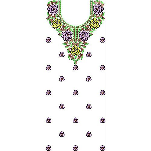 4775 Fairy Flowers Embroidery Dress Design