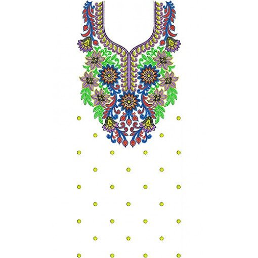 4776 Folk Costume Dress Embroidery Design