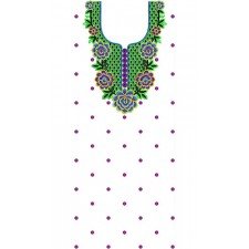 4781 Thai Cotton Flower Dress Embroidery Design