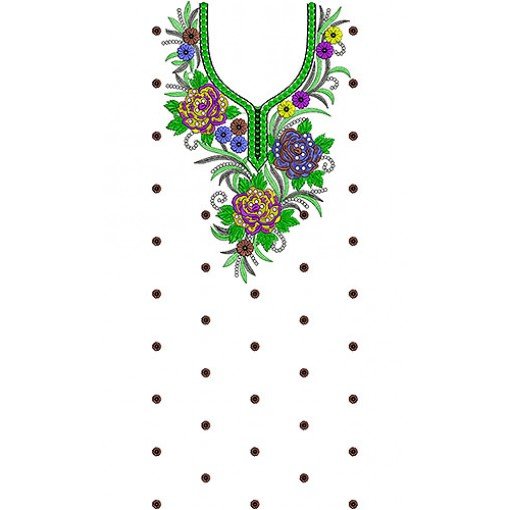 4782 Korean Fashion Printed Chiffon Dress Design