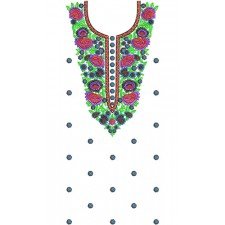 4787 Fashion Women's Long Dress Embroidery Design