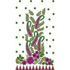 Wedding Dress Embroidery Design