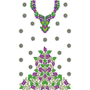 Female Dress Embroidery Design For A Wedding